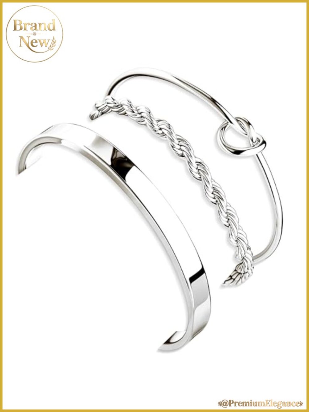 Sterling Silver Bracelets for Women Stack, Trendy Tennis Bangle Cuff Jewelry